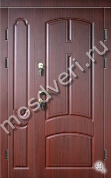 Входная двустворчатая железная дверь МДФ - купить от производителя Мосдвери Входная двустворчатая железная дверь МДФ