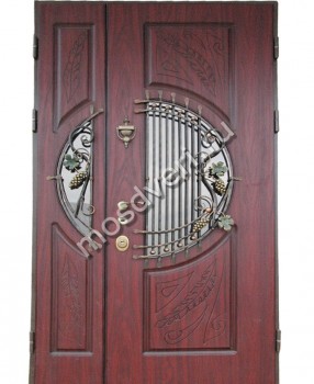 Входная дверь с оригинальной ковкой SK-45 - купить от производителя Мосдвери Входная дверь с оригинальной ковкой SK-45