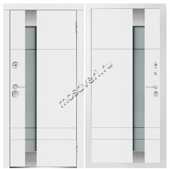 Белая входная дверь в квартиру BVD-13 - купить от производителя Мосдвери Белая входная дверь в квартиру BVD-13