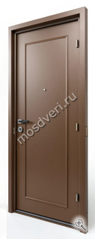 Входная дверь коричневого цвета для загородного дома КДВ-024 - купить от производителя Мосдвери Входная дверь коричневого цвета для загородного дома КДВ-024
